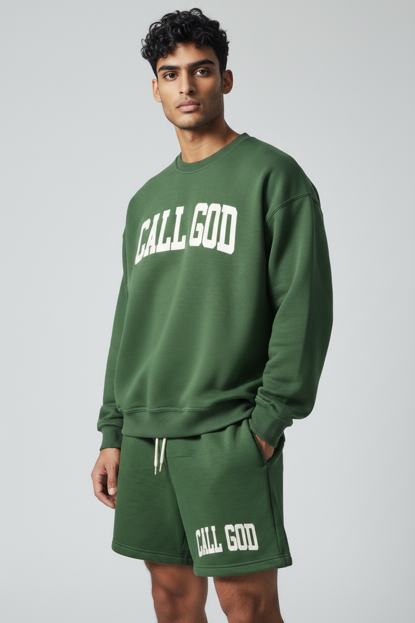 Sweatshirt & Shorts Lounge Set