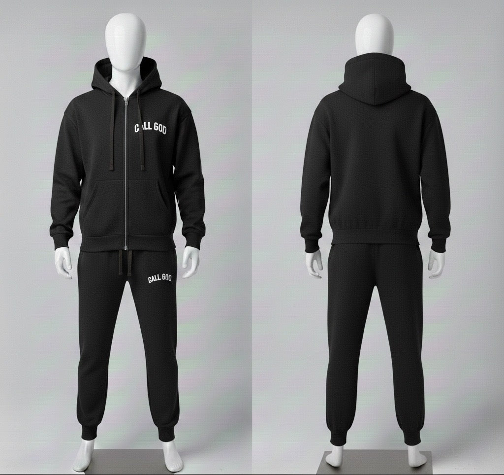 CALL GOD Full zip Jogging suit
