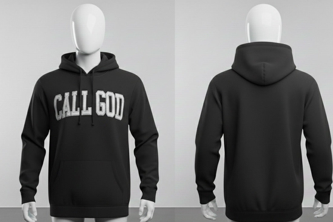 CALL GOD Hoodie Embroidered