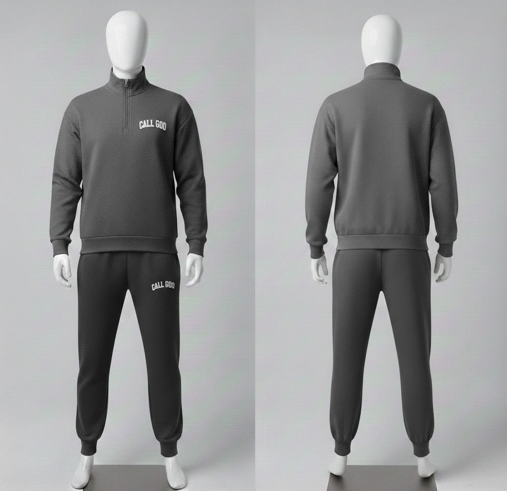 CALL GOD Quarter Zip Set